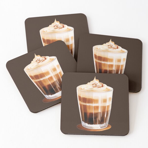 Item preview, Layered Latte Coffee With Whipped Cream designed and sold by Alicia Chee.
