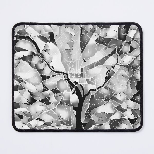 Item preview, Washington DC City Map - Black and White Monochrome designed and sold by StylishStacks.