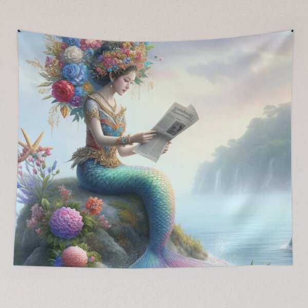 Item preview, Mermaid's Peaceful Reading Retreat designed and sold by mymagicstoreus.