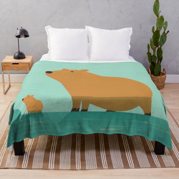 Item preview, A mother capybara and her baby are looking forward to something designed and sold by KapybaraX.