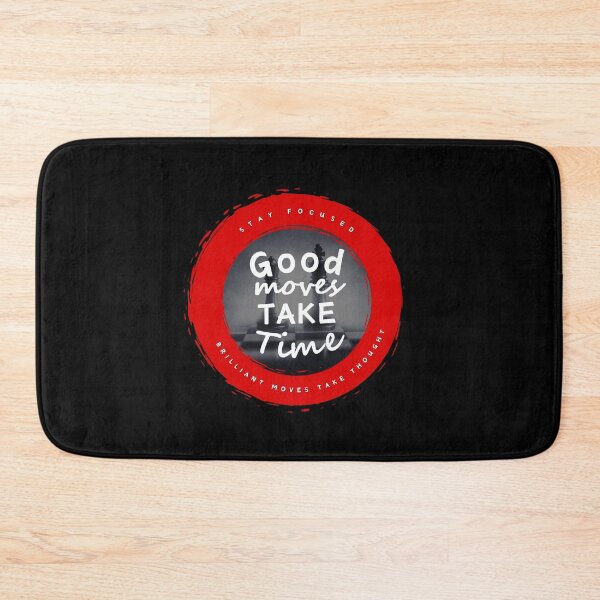 Item preview, Good Moves Take Time - Circle Red  designed and sold by ChessiShop.