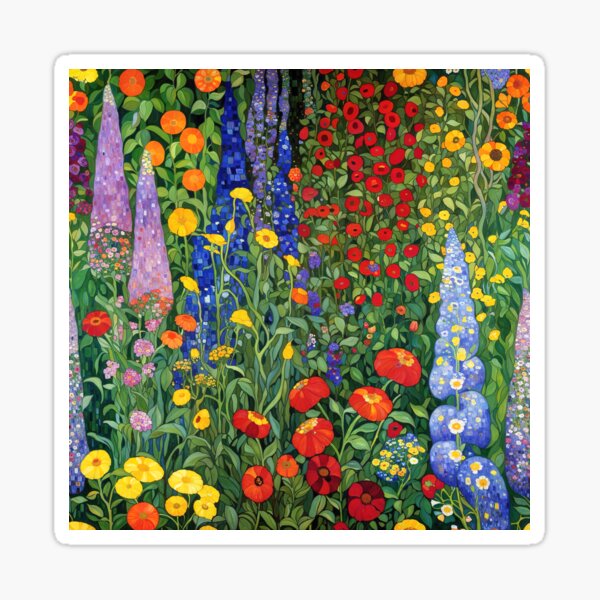 Item preview, Jardin de fleurs Gustav Klimt designed and sold by maniacfitness.