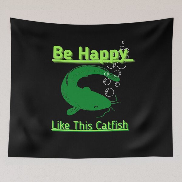 Item preview, Happy Catfish designed and sold by CatfishCreation.