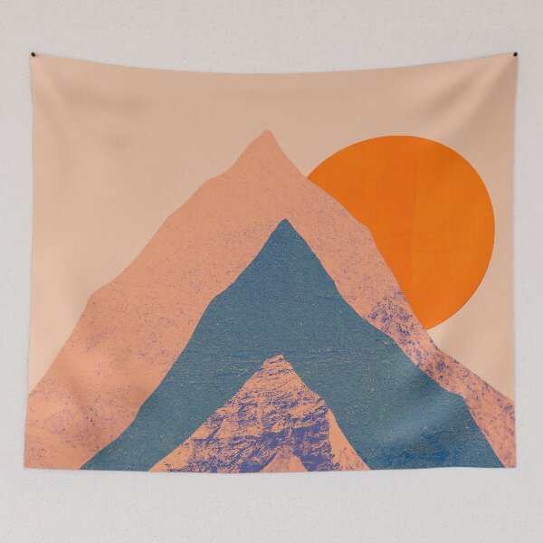 Item preview, SUNRISE_SUNSET_MOUNTAIN_LOVE_HIKING designed and sold by forgetmestudio.
