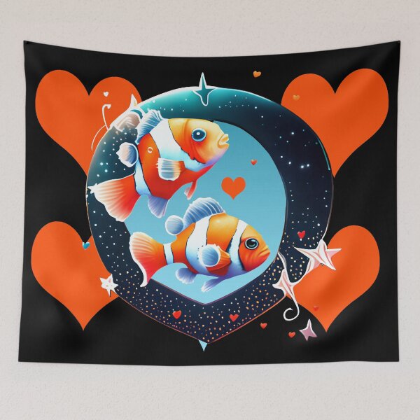 Item preview, Clown fish love and hearts designed and sold by Astralia.
