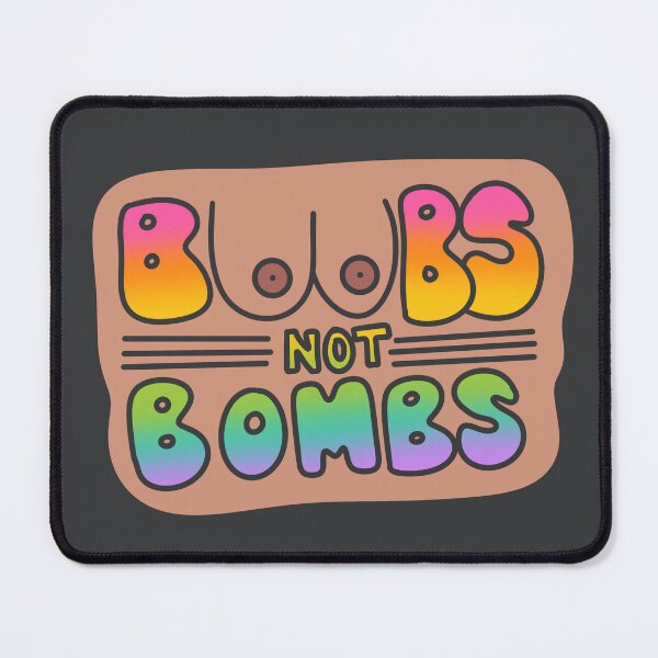 Item preview, Boobs not Bombs designed and sold by OctagonGlasses.