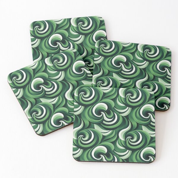 Item preview, GREEN SWIRLS designed and sold by Sototos® ⭐⭐⭐⭐⭐.