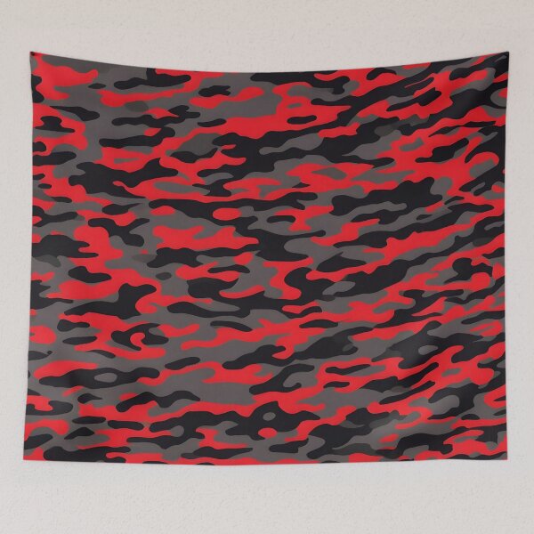 Item preview, Red and Black Camo designed and sold by TheCamoShop.