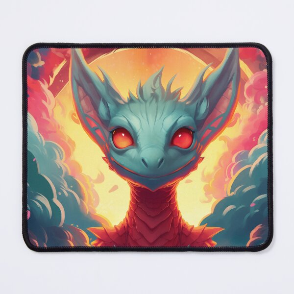 Item preview, kawaii chibi dragon badge art designed and sold by Rockwpapart.
