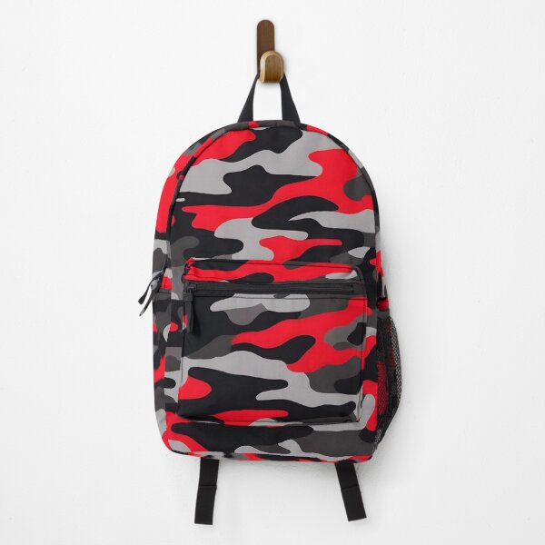 Item preview, Red, gray and Black Camouflage print designed and sold by TheCamoShop.
