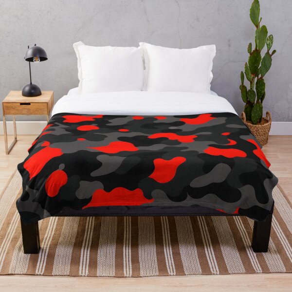 Item preview, Red and Black Camo pattern designed and sold by TheCamoShop.