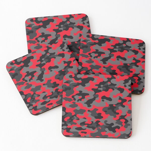 Item preview, Red and Black Camo pattern designed and sold by TheCamoShop.
