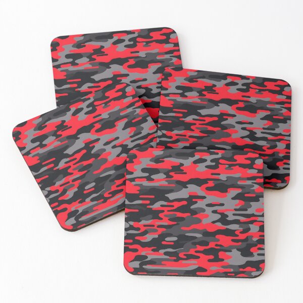 Item preview, Red and Black Camo pattern print designed and sold by TheCamoShop.
