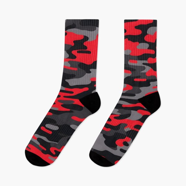 Item preview, Red and Black Camo pattern print designed and sold by TheCamoShop.
