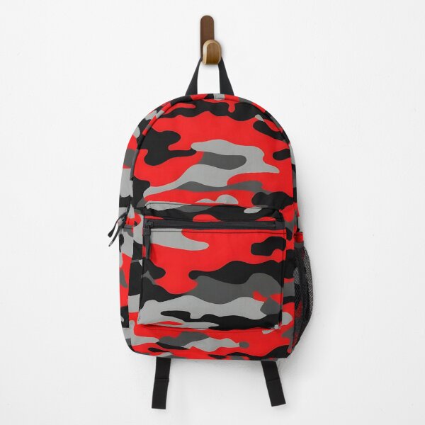 Item preview, Red, Gray and Black Camo pattern designed and sold by TheCamoShop.