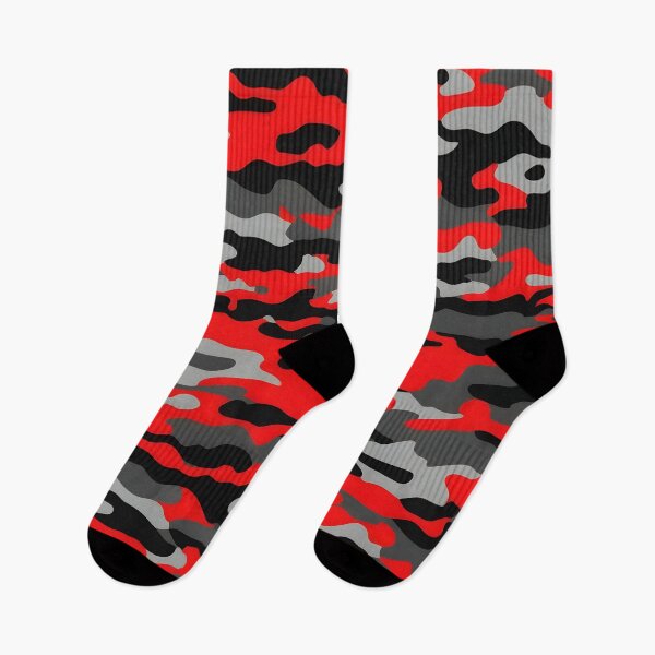 Item preview, Red, Gray and Black Camo pattern designed and sold by TheCamoShop.