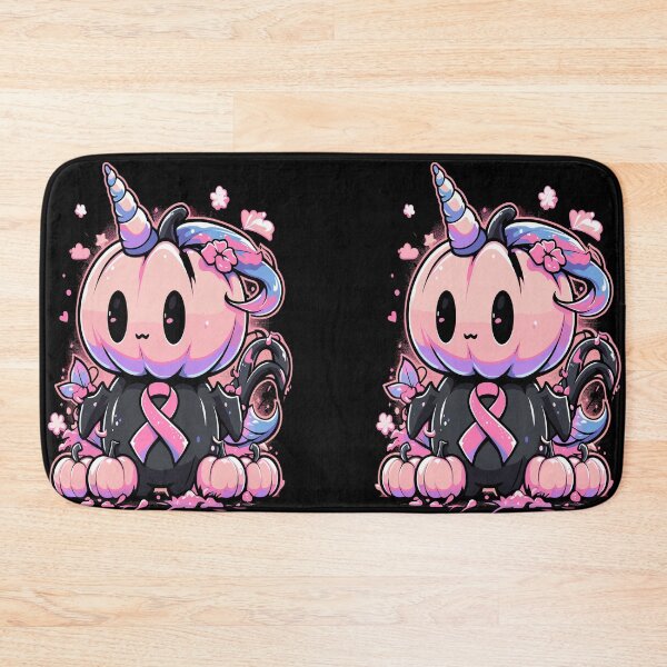 Item preview, Charming Pumpkin Unicorn - Breast Cancer Support designed and sold by Quirky Shirts.