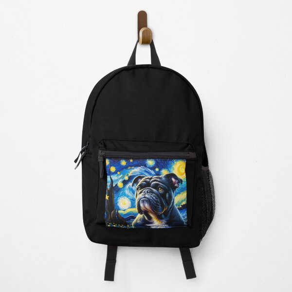 Item preview, Starry Night French Bulldog Van gogh Inspired Dog Painting designed and sold by Vangoholic.