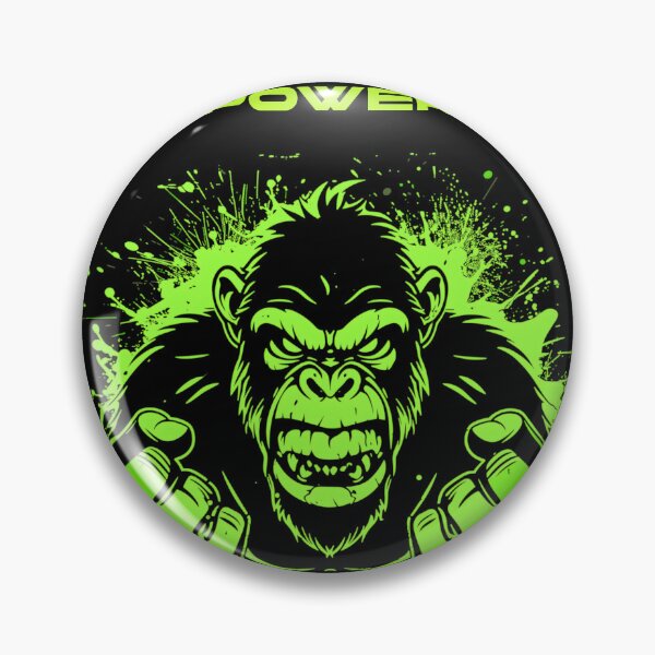 Item preview, Neon Green Rage Gorilla Art designed and sold by inkArtistryfine.