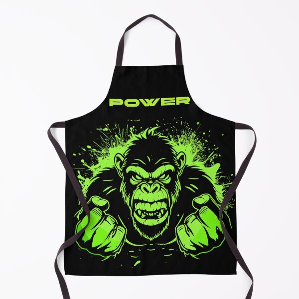 Item preview, Neon Green Rage Gorilla Art designed and sold by inkArtistryfine.