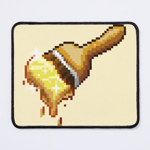 Item preview, Neopet Golden Paint Brush Pixel Art designed and sold by AyrosArts.