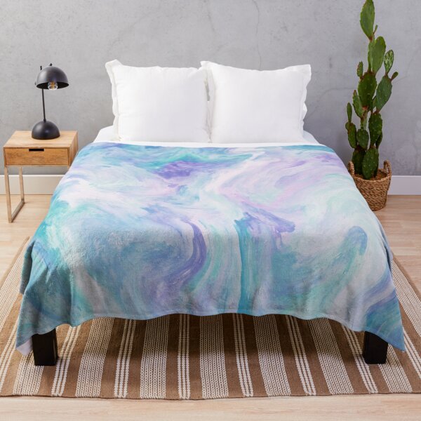 Item preview, Soft Marble Blue and Purple Waves designed and sold by PrettyPixel0.