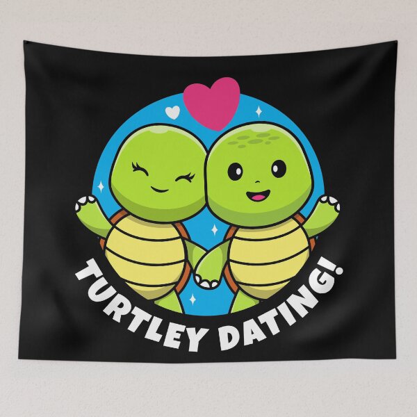 Item preview, We're dating turtles (on dark colors) designed and sold by messy-nessie.