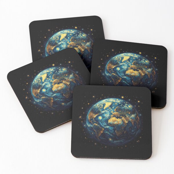 Item preview, Planet Earth, design in the style of Vincent van Gogh Starry Night designed and sold by CreativeSparkzz.