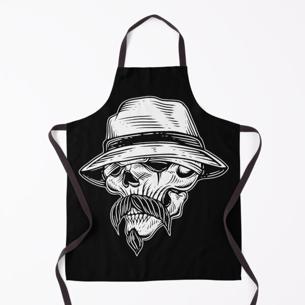 Item preview, Skull Head Face Gangster Mafia Tattoo Vintage Dark Artwork designed and sold by MORSPECTIVE.