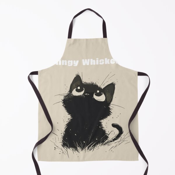 Item preview, Inquisitive Whiskers Black Cat Illustration designed and sold by inkArtistryfine.