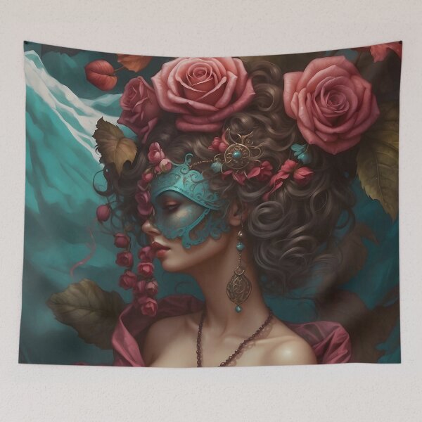 Item preview, Profile In Flowers- Masquerade designed and sold by DLRand.