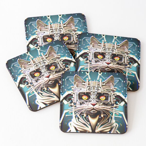 Item preview, Wet Cyborg Kitty - Angry Kitty designed and sold by shakespeare1212.