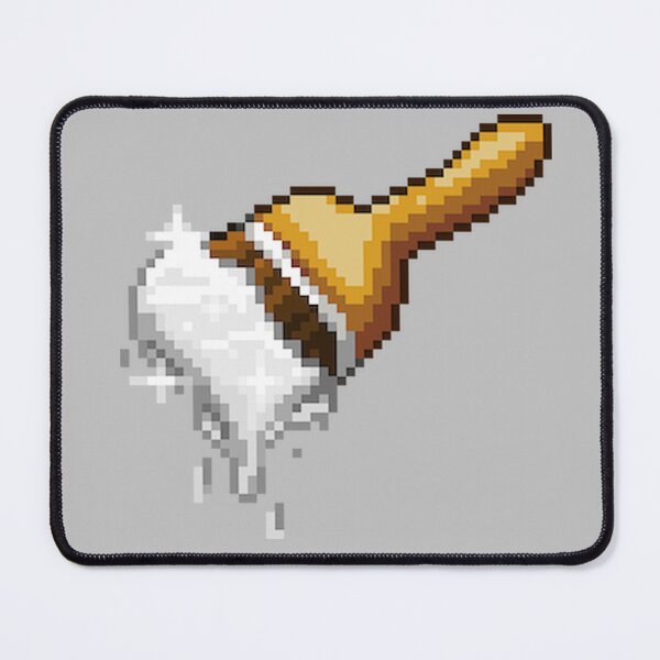 Item preview, Neopet Silver Paint Brush Pixel Art designed and sold by AyrosArts.
