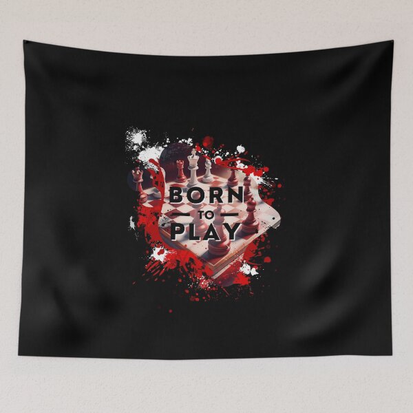 Item preview, Born to Play Chess -  Red designed and sold by ChessiShop.
