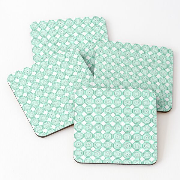 Item preview, Concentric Green Octagon Pattern designed and sold by SafariByMarisa.