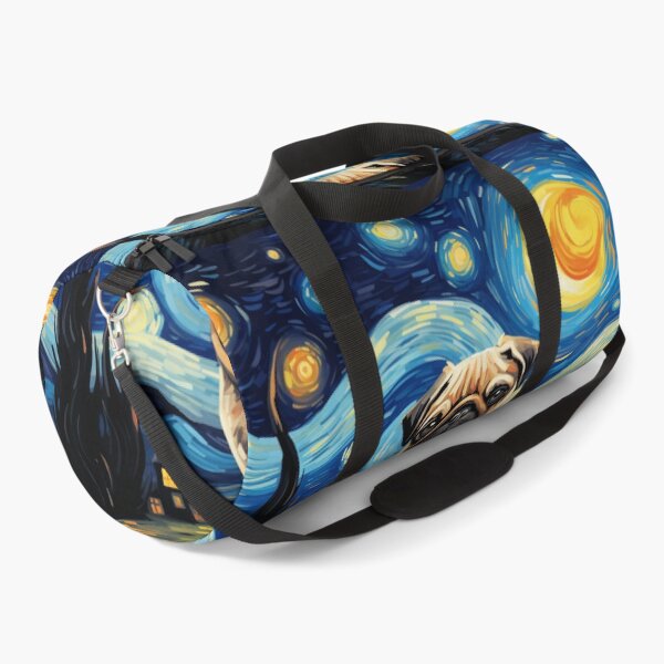 Item preview, Starry Night Pug Van gogh Inspired Dog Painting designed and sold by Vangoholic.