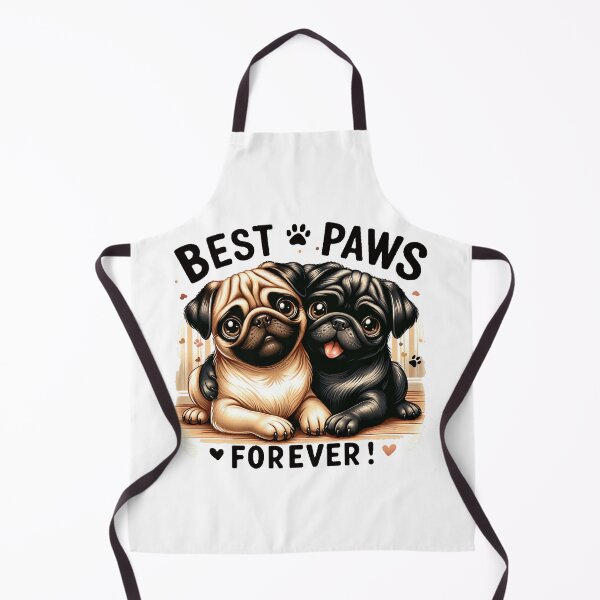 Item preview, Pug Pals: Best Paws Forever - Playful Bond of Two Pugs designed and sold by luvablelifeform.