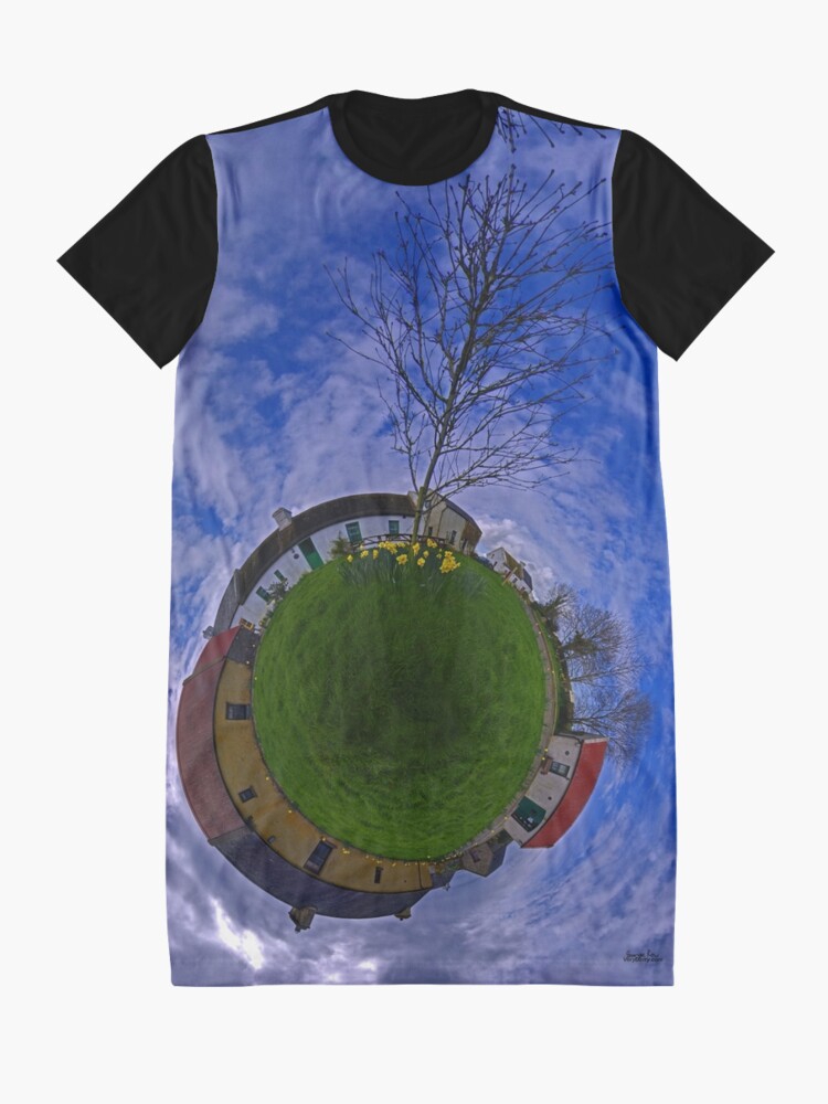 Alternate view of Hanna's Close, on a Sunny Day in County Down Graphic T-Shirt Dress
