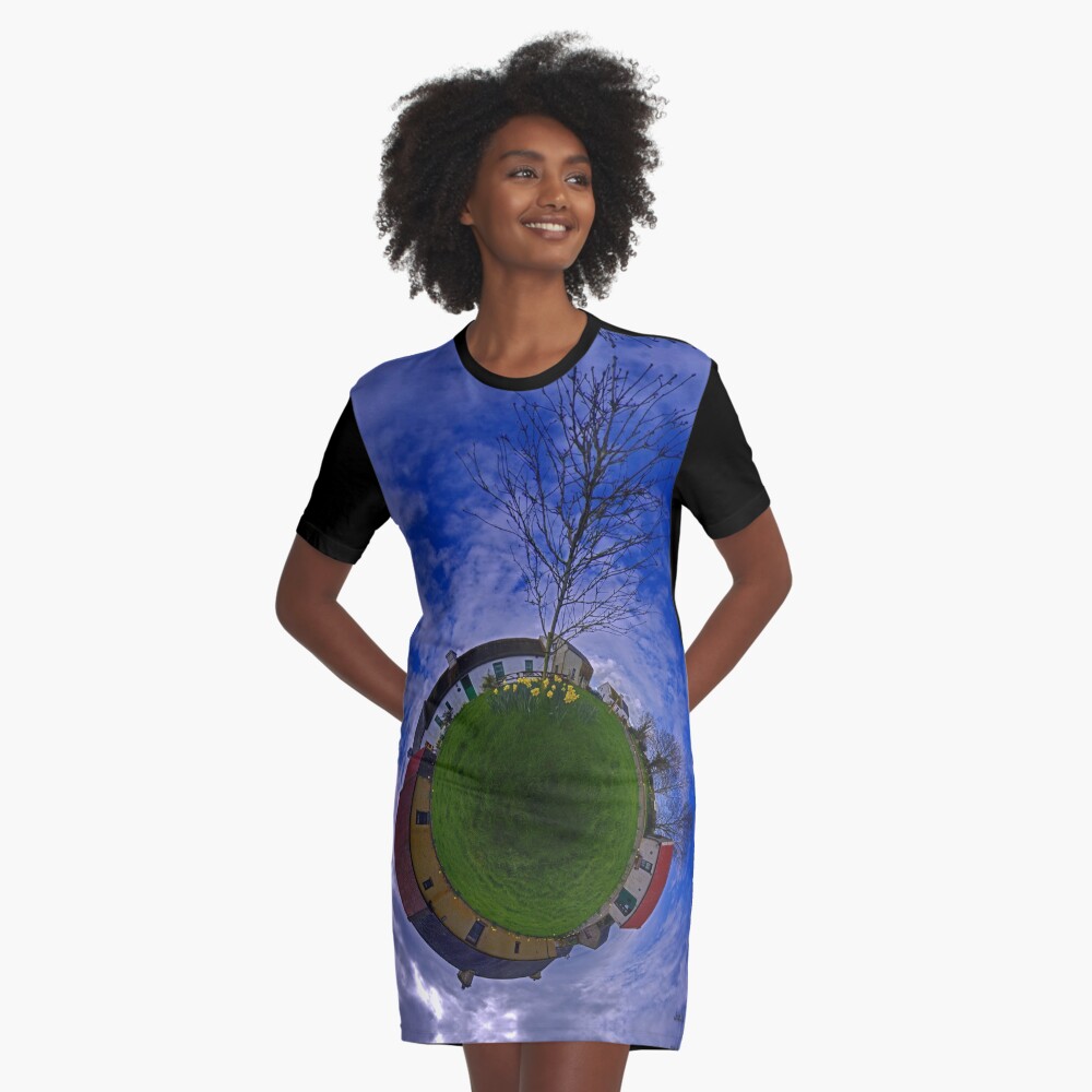 Hanna's Close, on a Sunny Day in County Down Graphic T-Shirt Dress