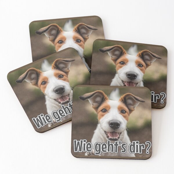 Item preview, KI-generierter Hund 01 "Wie geht's dir" designed and sold by Cliff-Qi.