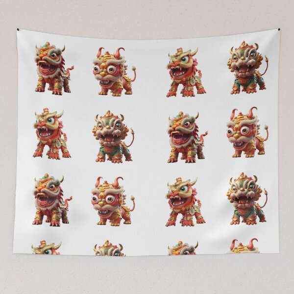 Item preview, Cute Chinese New Year Dragons designed and sold by PlanetMarker.