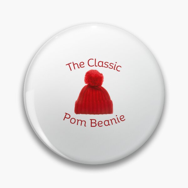 Item preview, The Classic Pom Beanie designed and sold by LemonRoseKnits.