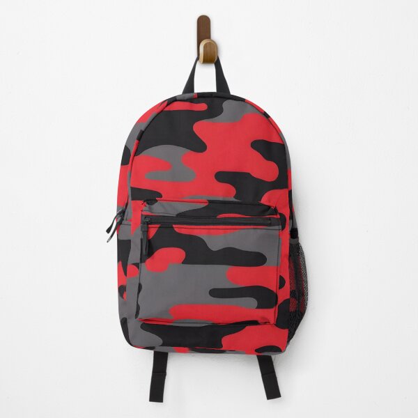 Item preview, Red, Gray and Black Camo print designed and sold by TheCamoShop.