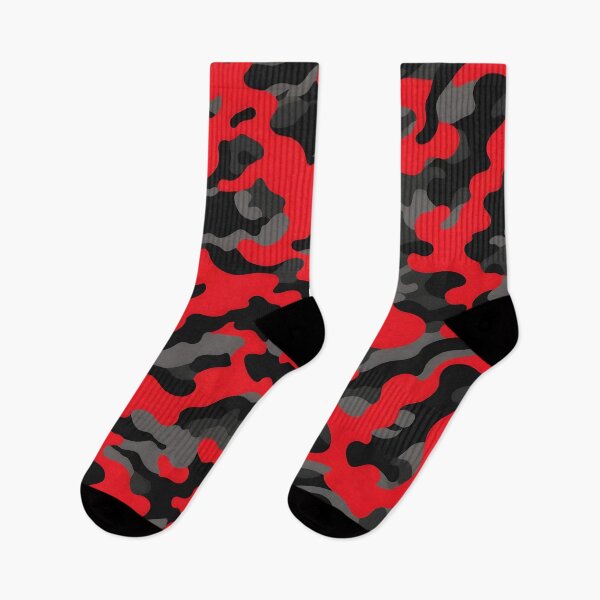 Item preview, Red, Gray and Black Camouflage print designed and sold by TheCamoShop.
