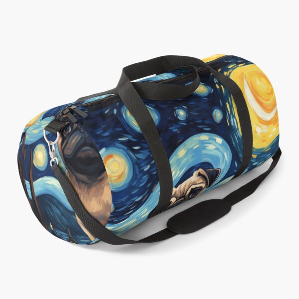 Item preview, Starry Night Pug Van gogh Inspired Dog Painting designed and sold by Vangoholic.