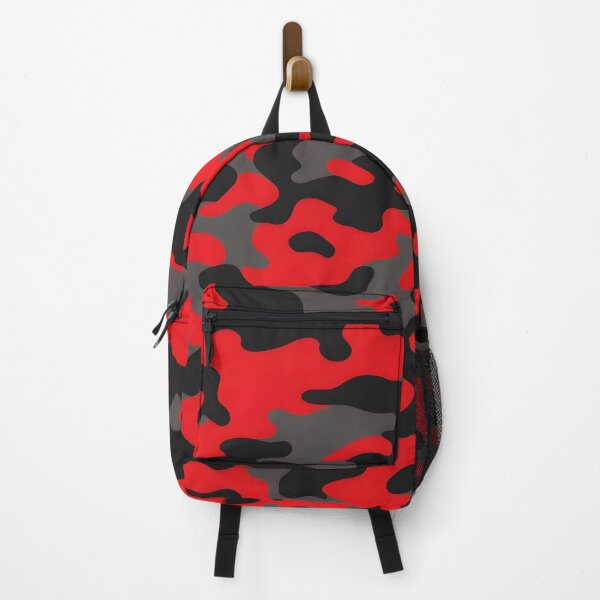 Item preview, Red, Gray and Black Camo Print designed and sold by TheCamoShop.