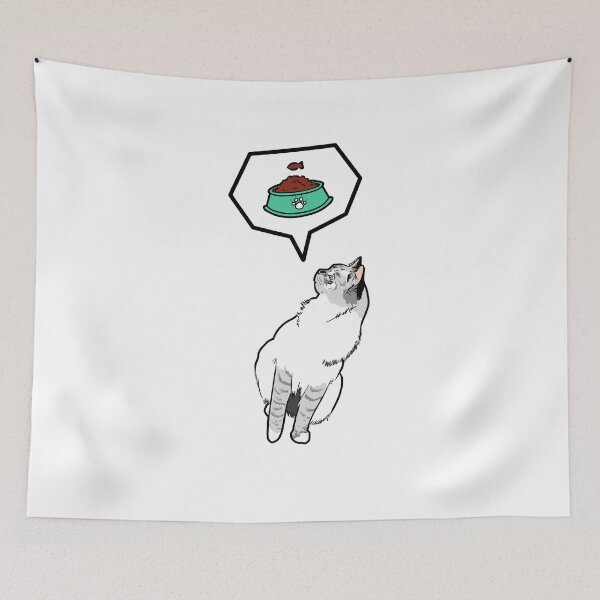 Item preview, hungry cat designed and sold by Cococomix.
