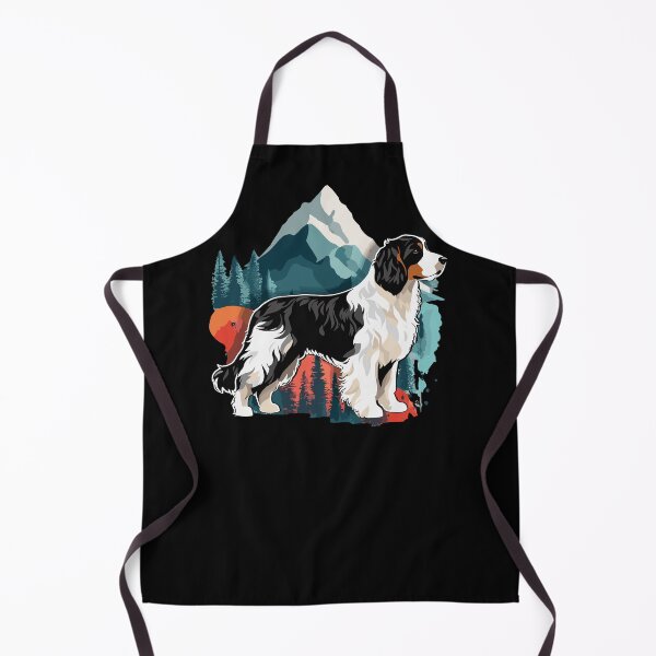 Item preview, Big Dog on a Background of Mountains and Trees designed and sold by VikArtStudio.
