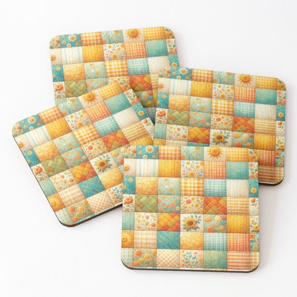 Item preview, Summer Inspired Patchwork Quilt Pattern designed and sold by PinUpPizzazz.