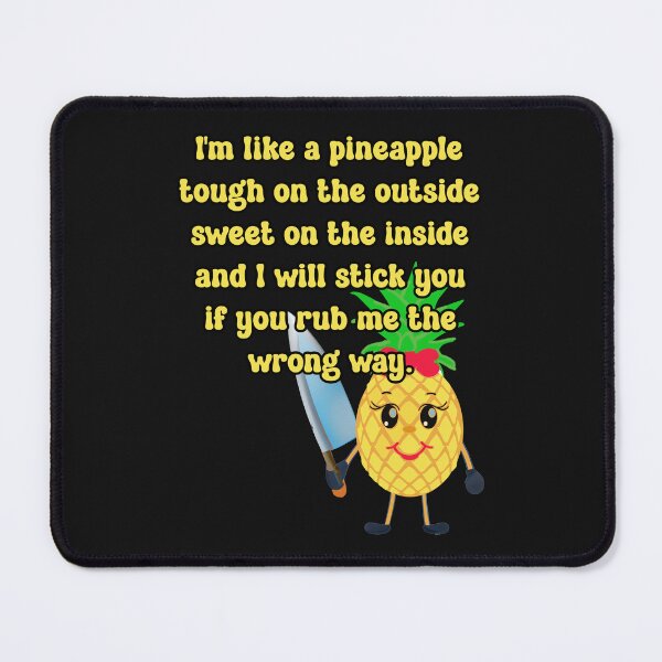 Item preview, Crazy Funny Pineapple: cute, kawaii pineapple with a knife designed and sold by JoyOfHopeStore.